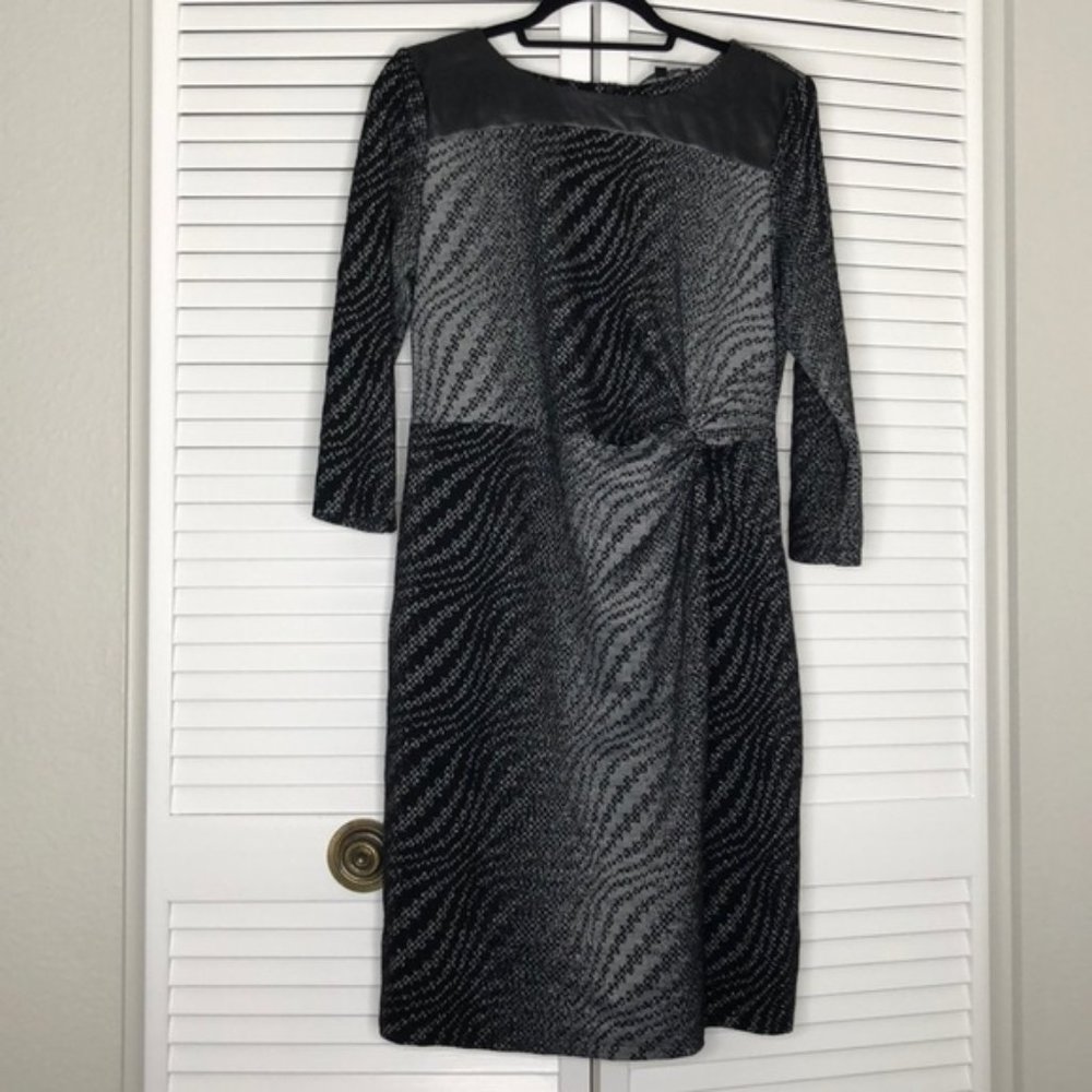 Preston & York Leather Accents Business Casual Dress SZ 12